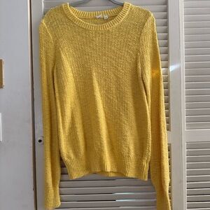 Gap Knit Sweater, Bright Yellow, Size Medium